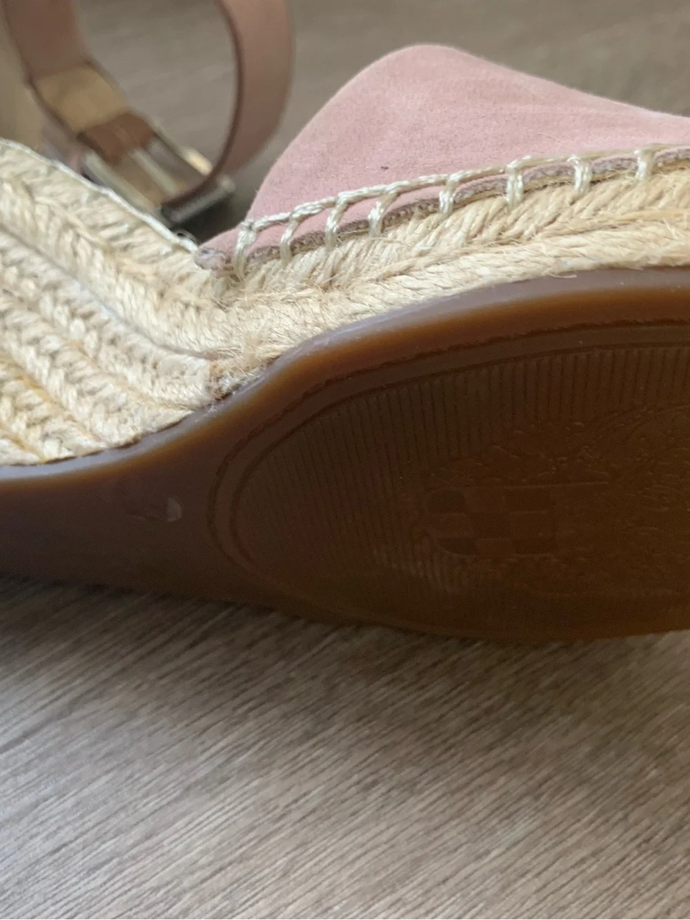Vince Camuto Light Pink Leera Espadrille Wedge Sandals